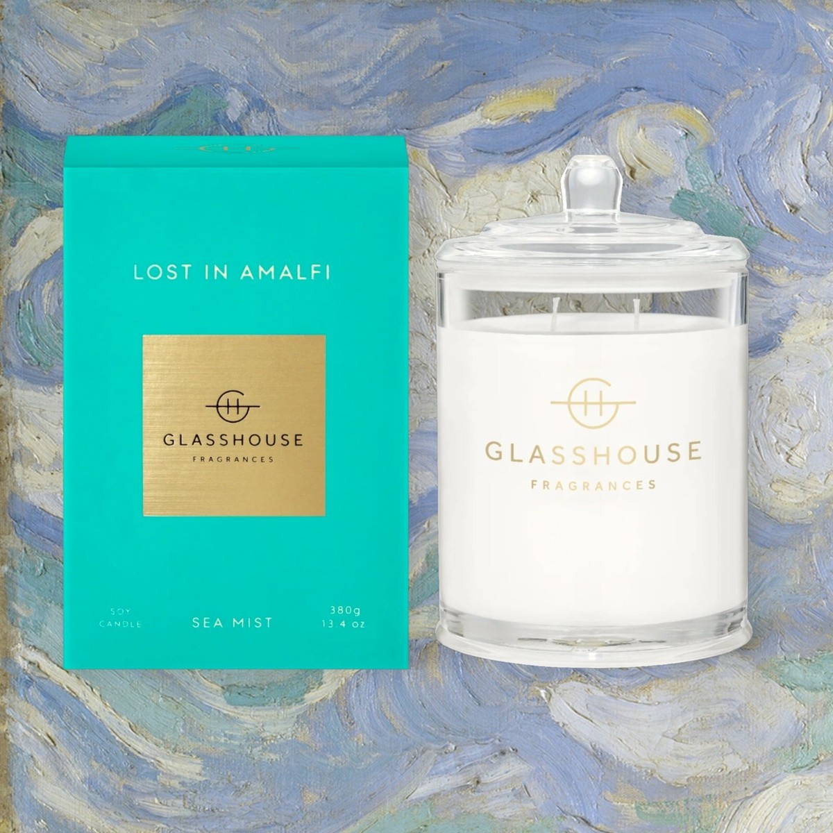 Glasshouse soy candle Lost in Amalfi Sea Mist 380g