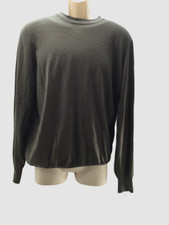  1075 Brunello Cucinelli Men's Green Crewneck Cashmere Sweater IT 52/ US 42