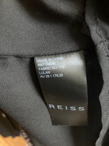 Reiss Lulan animal print burnout cocktail dress, size 6 uk - Picture 6 of 13