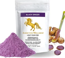 Addictive Wellness Thai Black Ginger FREEZED DRIED Dried 50 grams 1.76 Oz