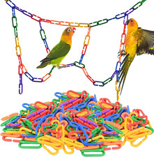350Pcs Plastic C Clips Hooks Chain Links - Interchangeable Rainbow C-Links for P