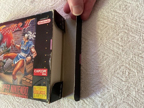 Street Fighter II SNES - NTSC-U/C USA OTTIME CONDIZIONI CIB - imballaggio alta qualità - tracciato - Foto 8 di 21