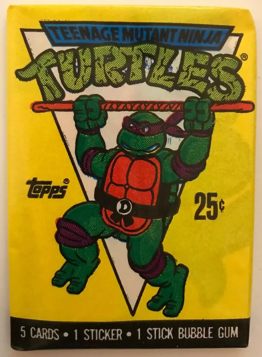 タレントカード RT-140949 1 PACK 1989 TEENAGE MUTANT NINJA TURTLES TMNT SERIES 1 TOPPS FROM