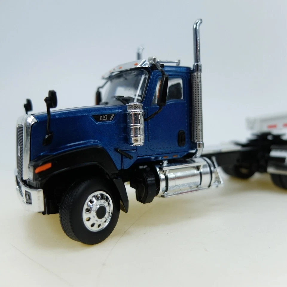 Cat CT680 6x4 Blue Rogers Lowboy  White WSI Models wsi 39-1004 - Image 3 of 4