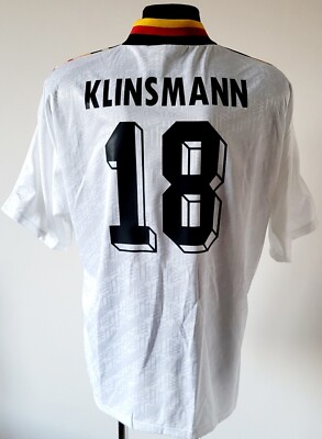 Germany 1994 - 1996 Home football Adidas shirt #18 KLINSMANN size XL Adult 