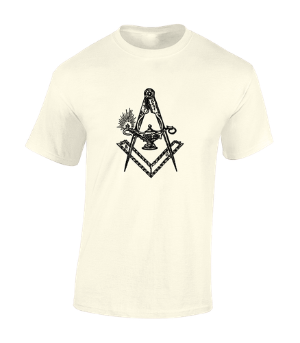 ANCIENT SQUARE AND COMPASS MENS T SHIRT VINTAGE MASONIC STONE MASON FASHION - Picture 24 of 28