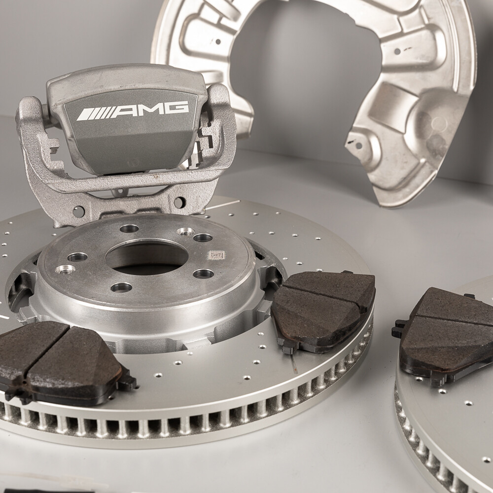 New genuine Mercedes-Benz GLS63 GLE63 AMG SILVER Rear brake kit 