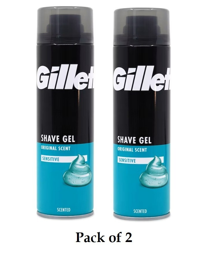 GILLETTE SERIES SHAVE GEL 6 X 200ML SENSITIVE WITH ALOE