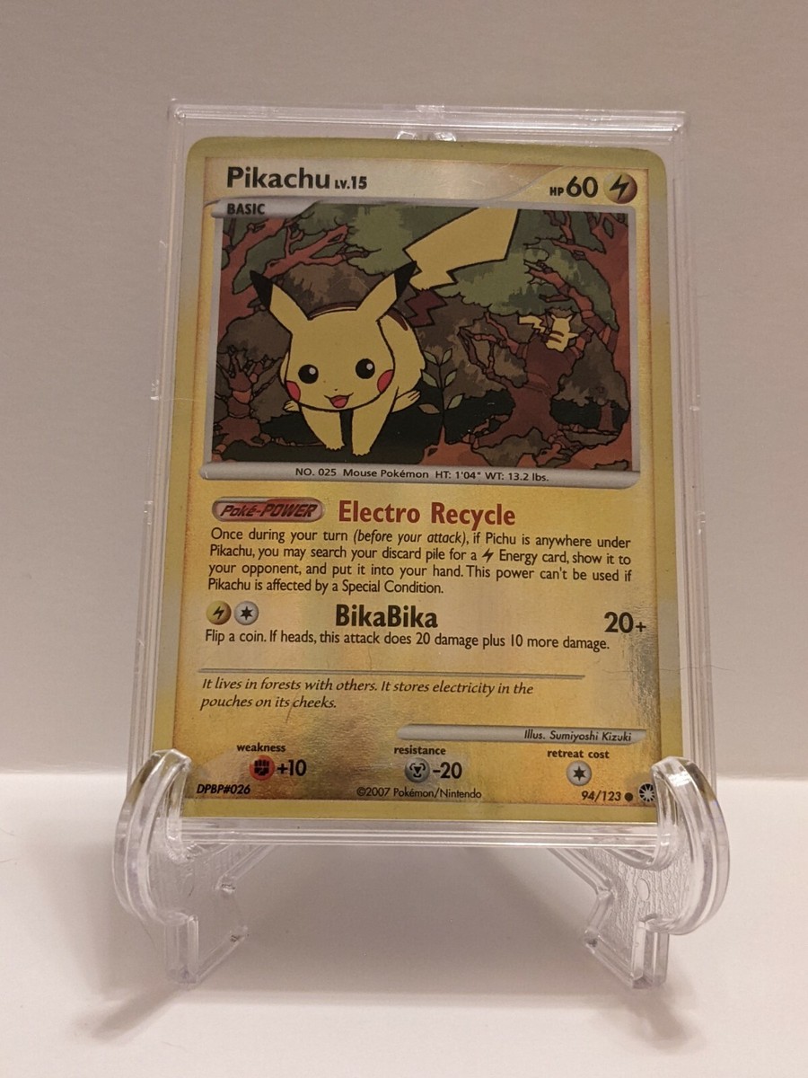 Pikachu LV.15 94/123 【英語版】 Pikachu RH 94/123 2007 Mysterious Treasures Reverse Holo - Lv. 15