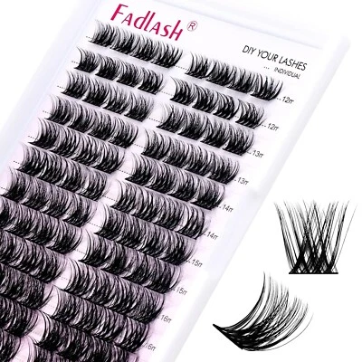 Cluster Lashes Fadlash Individual Lashes Extensions D Curl 8-16/12-18/15-20(mm)