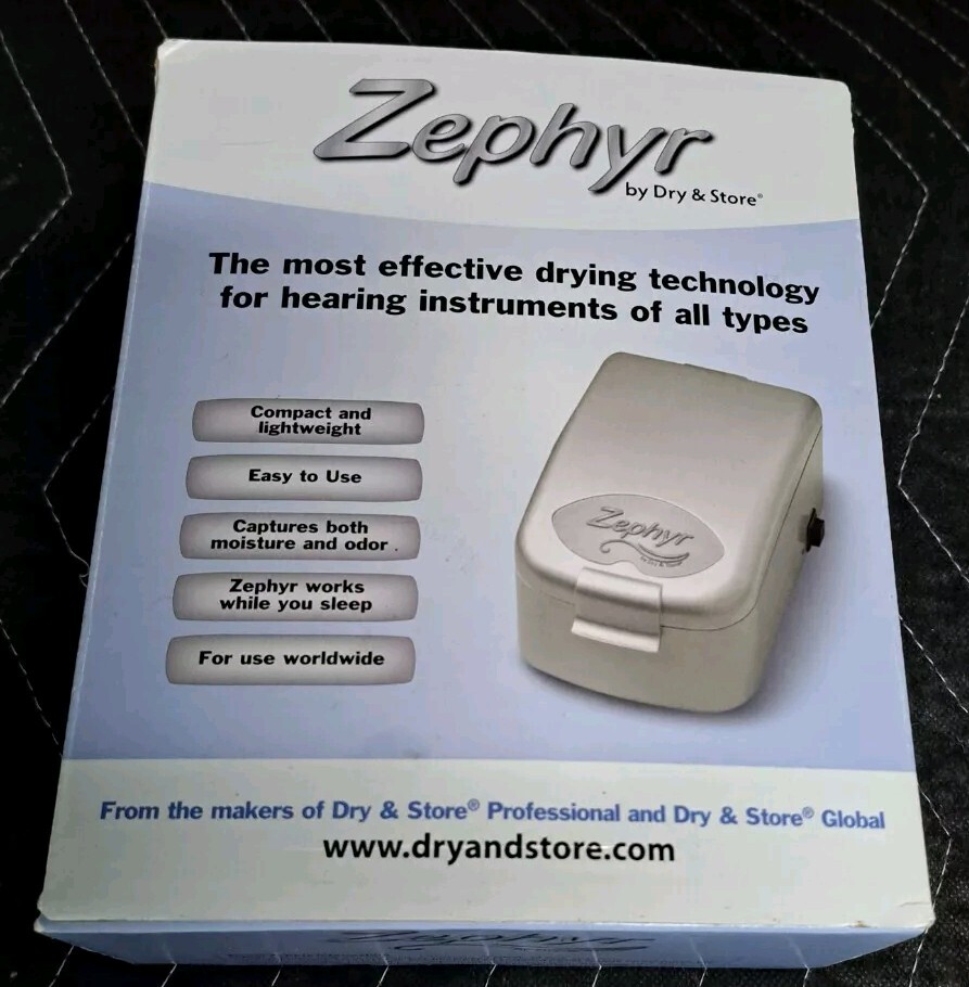 Zephyr By Dry & Store Hearing Aid Dryer Cochlear Ear Monitors