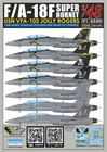DXM decal 1/48 USN F/A-18F Super Hornet VFA-103 Jolly Rogers