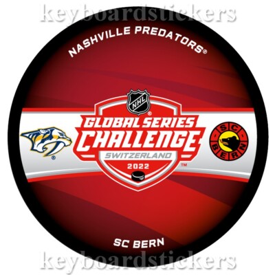2022 Global Challenge Switzerland Dueling Puck Nashville Predators vs SC Bern