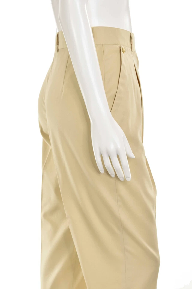 Брюки Escada Margaretha Ley цвет шампанского 100% хлопок высокая талия размер 40 DE/10 США - Изображение 4 из 4