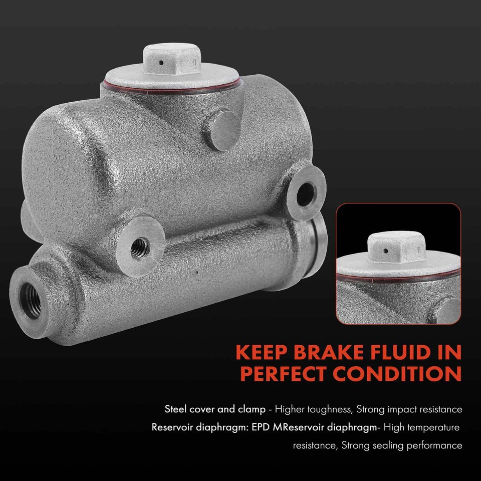 Brake Master Cylinder for Volkswagen Beetle 1950-1960 Transporter Jeep Nash 600 - Image 3 of 4