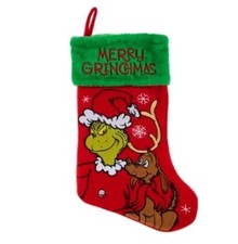 Dr. Seuss The Grinch  Max 17" Lary Stocking, Merry Grinchmas MSRP 24.99
