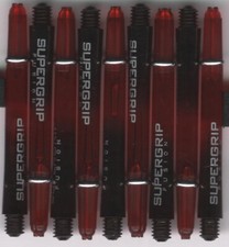 2in 2ba Black/Red HARROWS SUPERGRIP FUSION Dart Shafts  Rings: 1 Set of 3