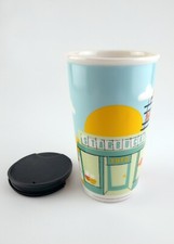 Brand New Starbucks 12 oz Pike Place Ceramic Traveler Tumbler Cup With Lid