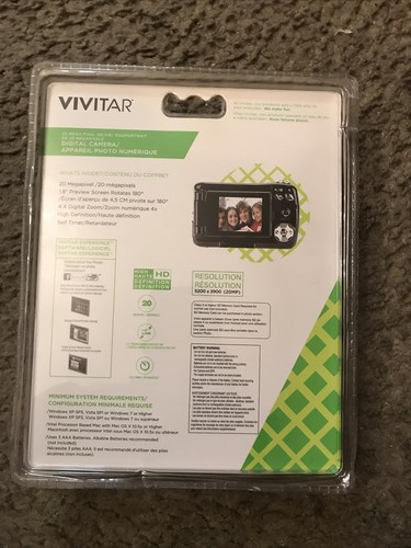 VIVITAR VXX14 - Digital Camera 20 MP - Snap A Pic - Brand New - Free Fast Ship - Picture 2 of 2