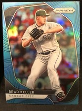 Brad Keller(Kansas City Royals)2020 Panini Blue Wave Prizm Baseball Card