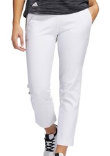 adidas Women's Standard Pull-on Ankle Pant White Large