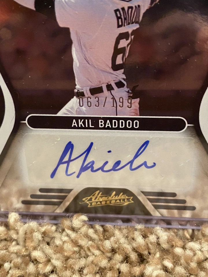 AKIL BADDOO - 2022 Absolute Baseball Absolute Ink Autograph /199 TIGERS (A16) - Image 2 of 4