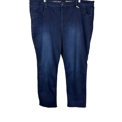 Laurie Felt Women's Petite Silky Denim Easy Skinny Jeans Solid Indigo PXS Size