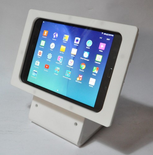 Samsung Galaxy 8" Tablet Security Desktop Stand for POS Kiosk Show Store Display - Picture 2 of 15