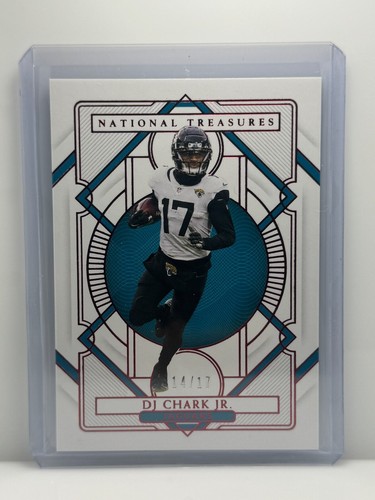 DJ Chark Jr. [Jersey Number Red] #47 2020 Panini National Treasures card