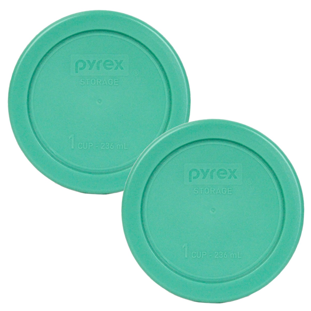 Pyrex 2-Cup Food Storage Lids (Set Of 4) – Green, BPA-Free, Fridge & Microwave Safe
