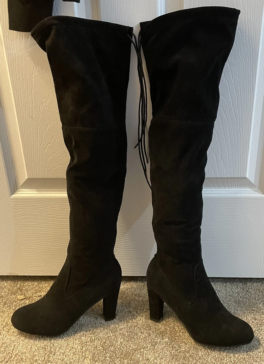 Black knee high boots size 3 top
