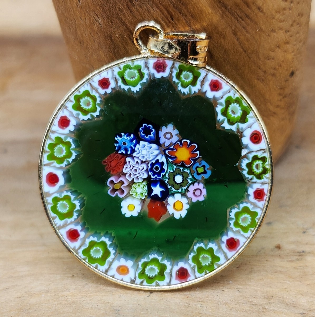 Millefiori Gilt 925 AMV(Antica Murrina Venezia) Handmade Murano