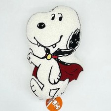 Peanuts Snoopy Shaped Sherpa Pillow Halloween Vampire Cape Dracula Costume NEW