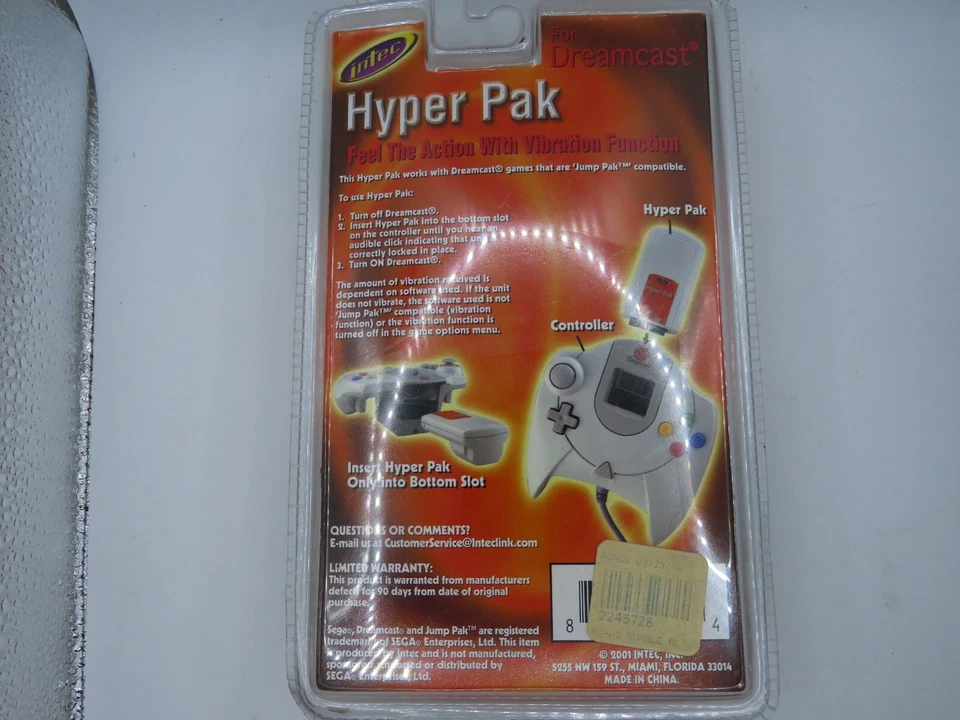 Intec Hyper Pak for Dreamcast new sealed - Image 2 of 2