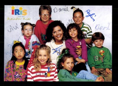 Iris und die Rainbow Kids Autogrammkarte Original Signiert ## BC 202742