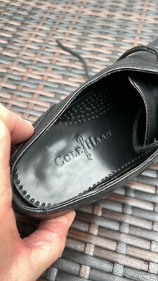 Cole Haan Air Pitney Black Leather Wingtip Oxfords Shoes  display picture 3