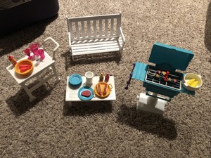 barbie bbq grill set