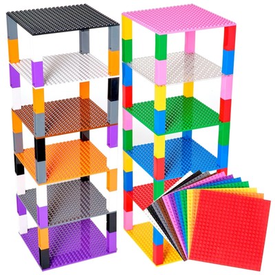 Strictly Briks Stackable Baseplates - Compatible with Lego, 6 x 6 in Baseplat...