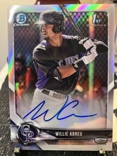 2018 Bowman Chrome - Prospect Autographs Willie Abreu Refractor /499 (AU, RC)