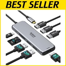 Versatile USB C Multiport Adapter with SD Card Reader & Triple Monitor Support