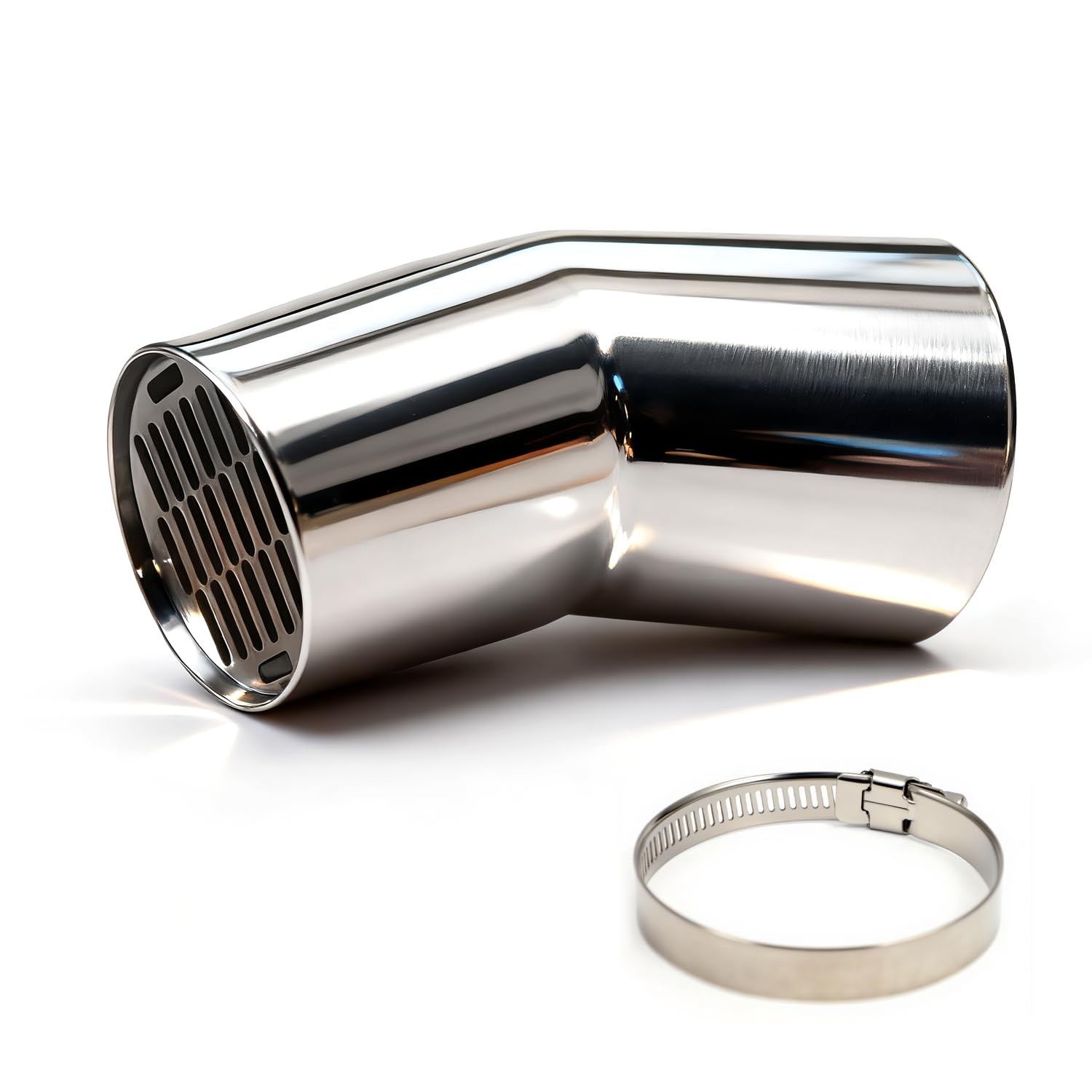 Pellet Stove Chimney Vent Horizontal Cap with Tapered end, Stainless Steel - ...