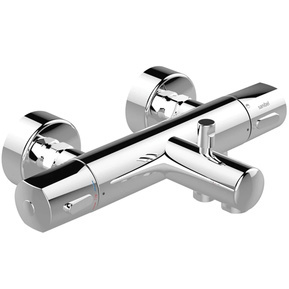 Wannenarmatur Badewannenarmatur Thermostat Aufputzarmatur Cool Body ECO Chrom - Bild 3 von 4