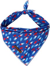 Patriotic 4th of July Dog Bandana Summer Popsicle for Small Medium Large