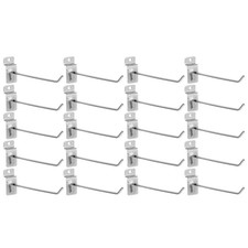 20 Pcs Wire Shelf Accessories Hook Metal Hangers for Pegboard Hooks