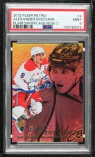 2012-13 Fleer Retro Alex Ovechkin #4 Flair Showcase Row 2 Insert PSA 9