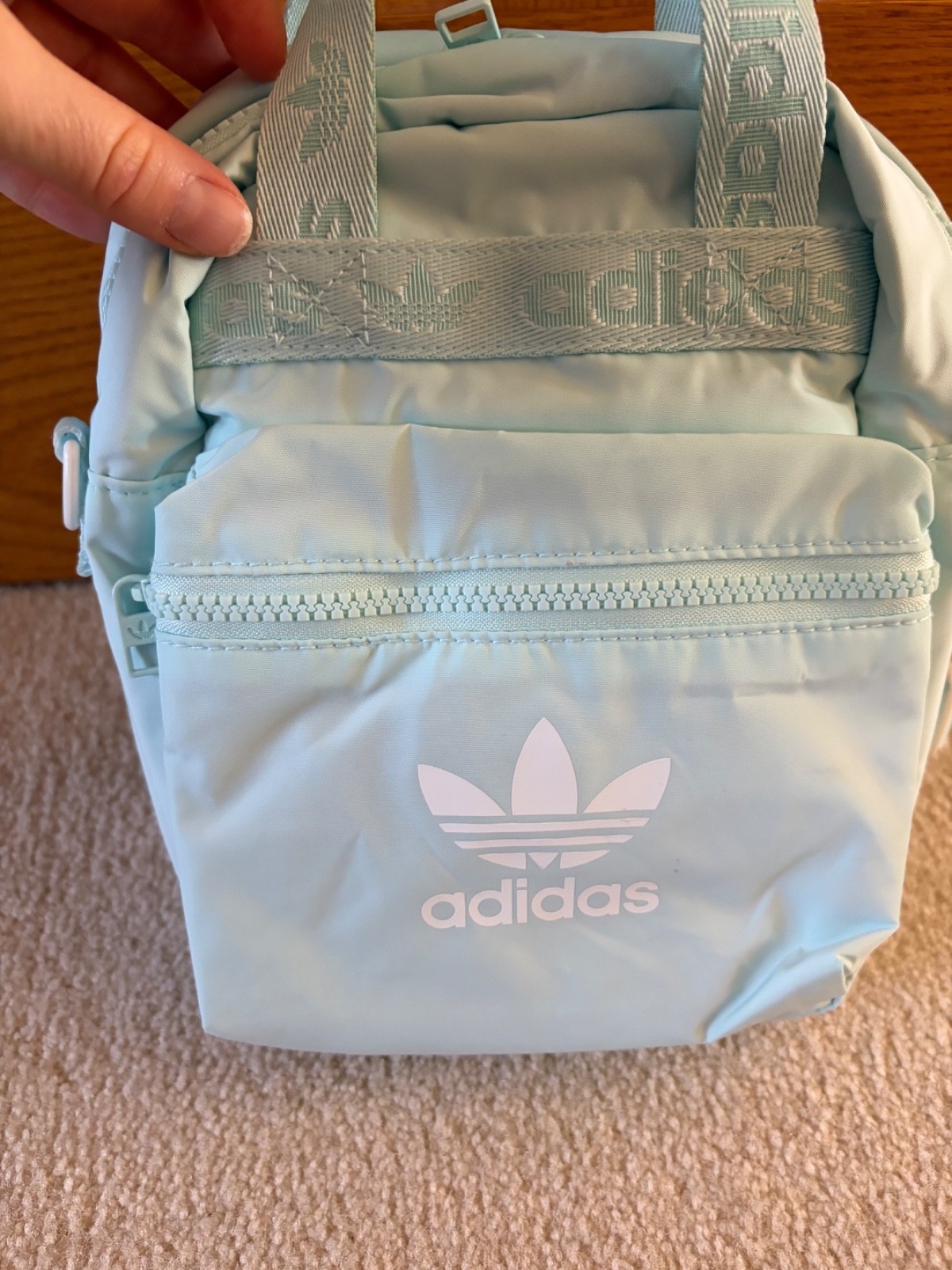 Adidas Convertible Mini Micro Backpack Purse in L… - image 15