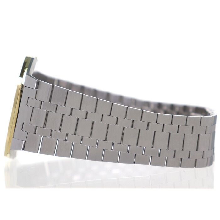 Gucci 25H Quartz Steel Gold Watch 38mm SS Bracelet 18K Gold Plated Used From Jap thumbnail 3