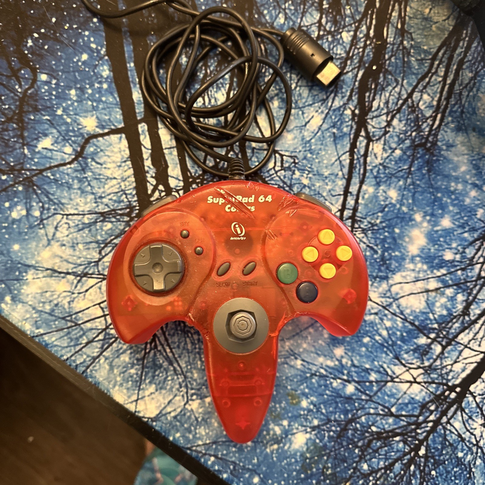 Nintendo N64 Clear Atomic purple Controller OEM Funtastic Lite Loose  Stick