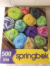 SPRINGBOK 2018 500-Piece Jigsaw Puzzle "COLORFUL YARN" Complete