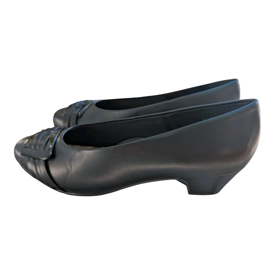 Vestido para mujer negro estilo suave plisado Be With You informal tacones altos talla 7 Foto 4 de 4